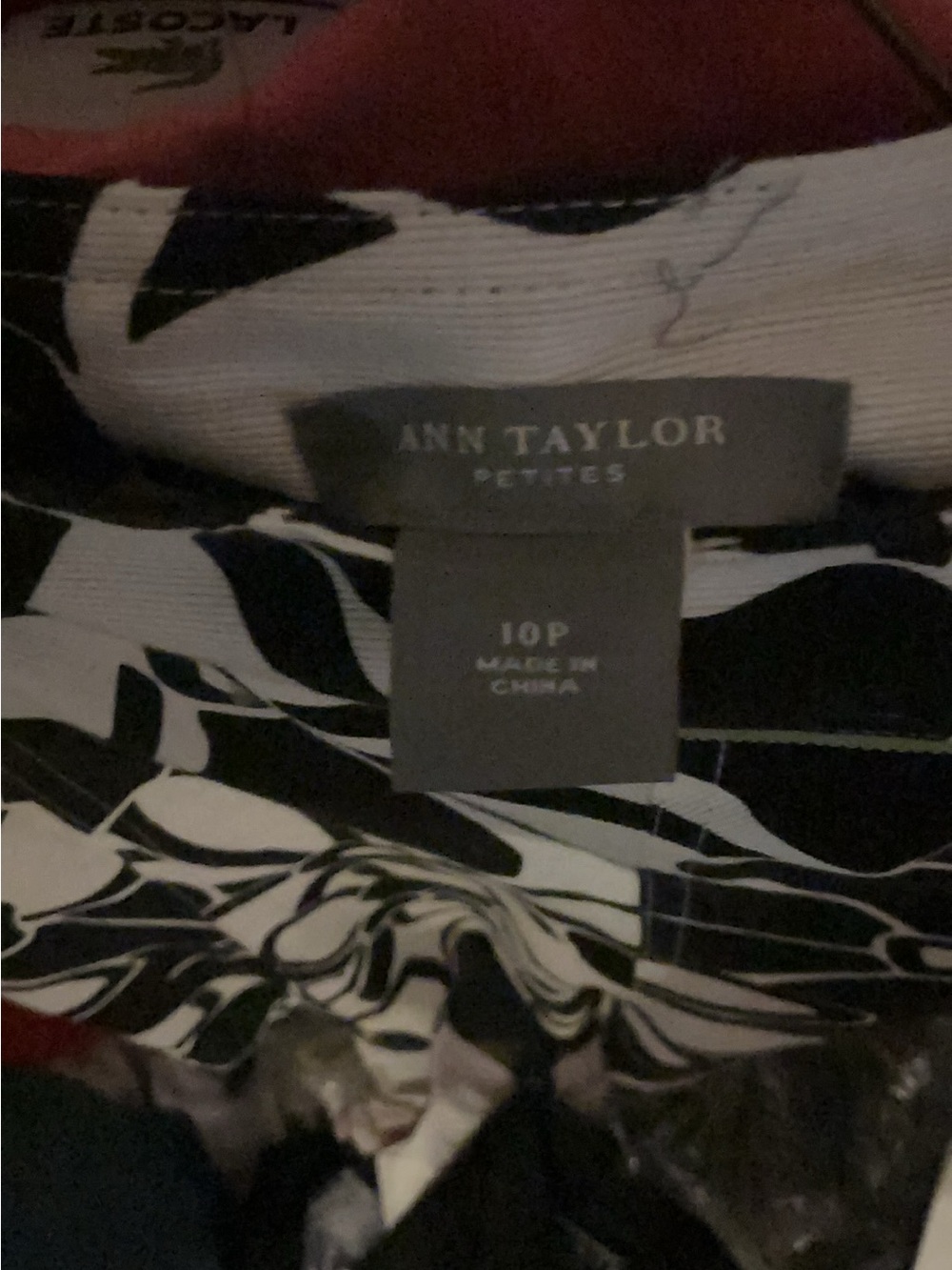 Ann Taylor Black and White Abstract Floral Skirt - Picture 3 of 3